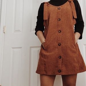 Corduroy mini dress